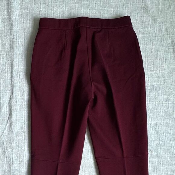 Susan Graver Tailored Slacks Burgundy Red Stretchy High Waist QVC Size XSP - Picture 5 of 11